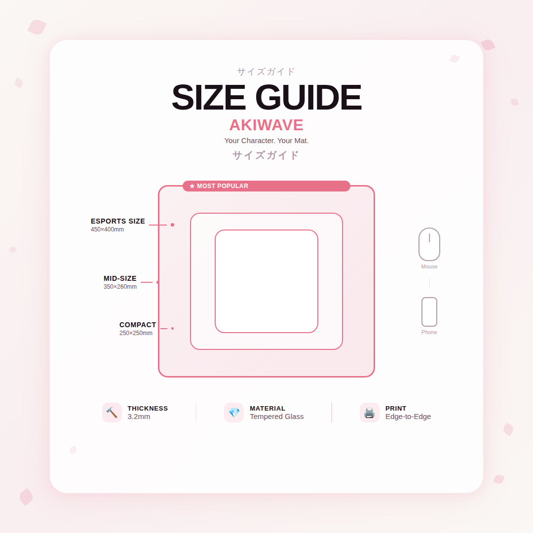 Custom Glass Mousepad - AKIWAVE