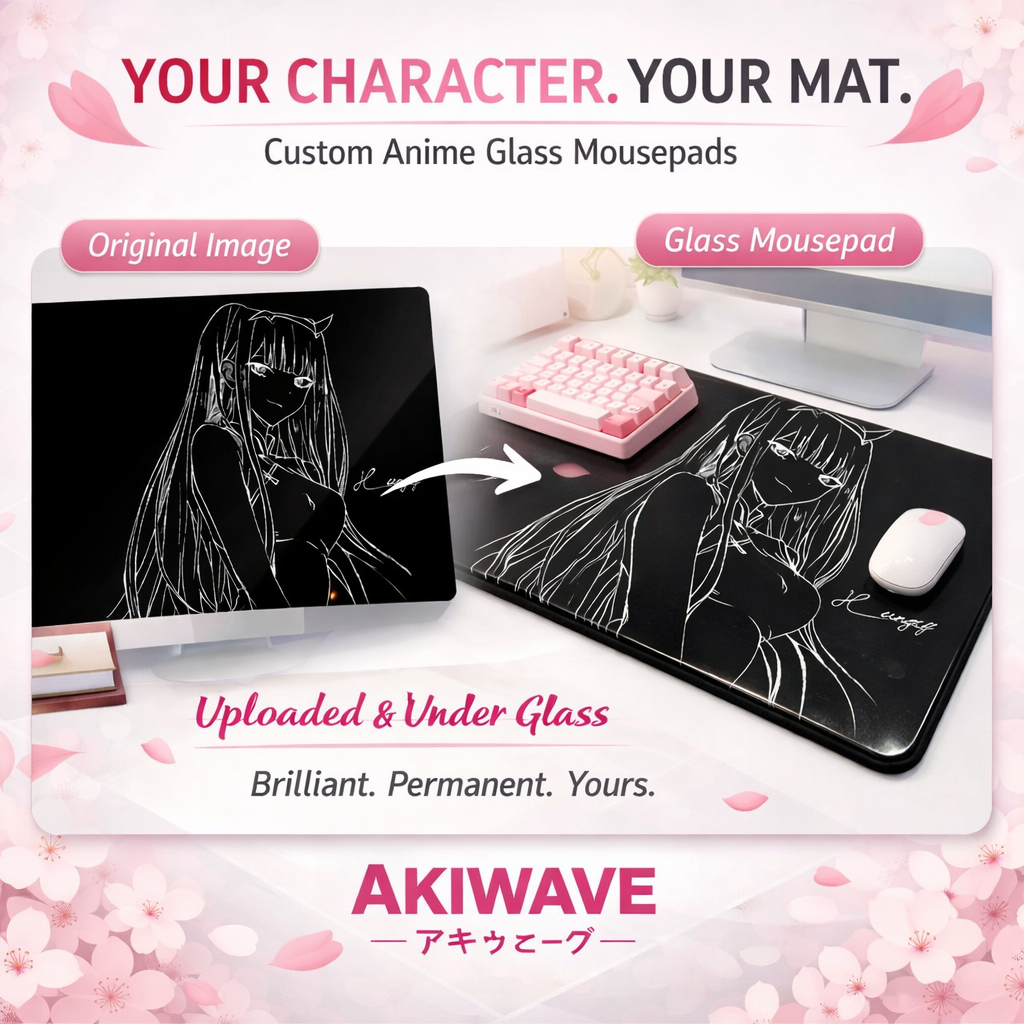 Custom Glass Mousepad - AKIWAVE